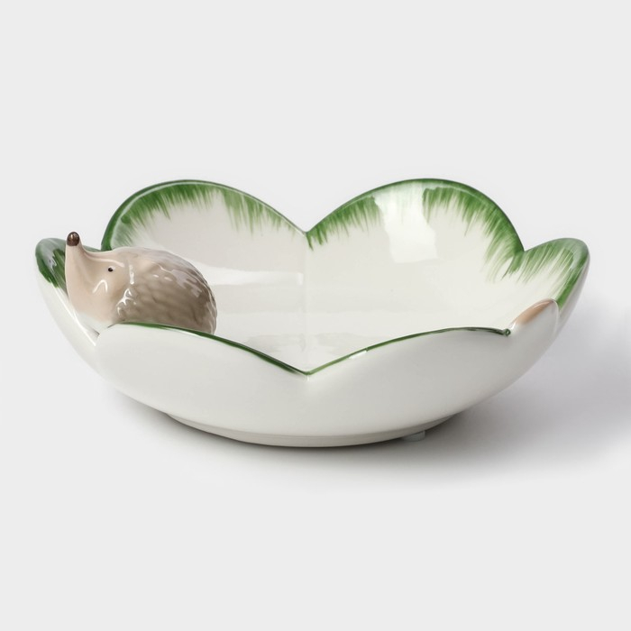 Блюдо керамическое сервировочное «Ёжик», 13,3×13×5,5 см Блюдо керамическое сервировочное «Ёжик», 13,3×13×5,5 см