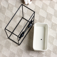 Горшок на подставке "Птички" черный, 21х17х8см Горшок на подставке "Птички" черный, 21х17х8см