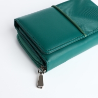 Кошелёк женский на кнопке, цвет зелёный Кошелёк женский на кнопке, цвет зелёный