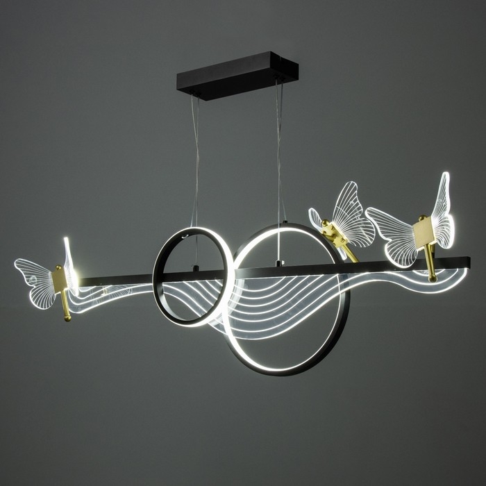 Светильник Светильник "Фьюжн" LED 110Вт 3000-6000К черный 100х12х28см