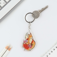 БПарные брелоки &laquo;Лисички&raquo; набор, 2 шт.