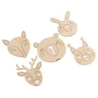 Новый год! Заготовки для творчества &laquo;Мордочки&raquo;