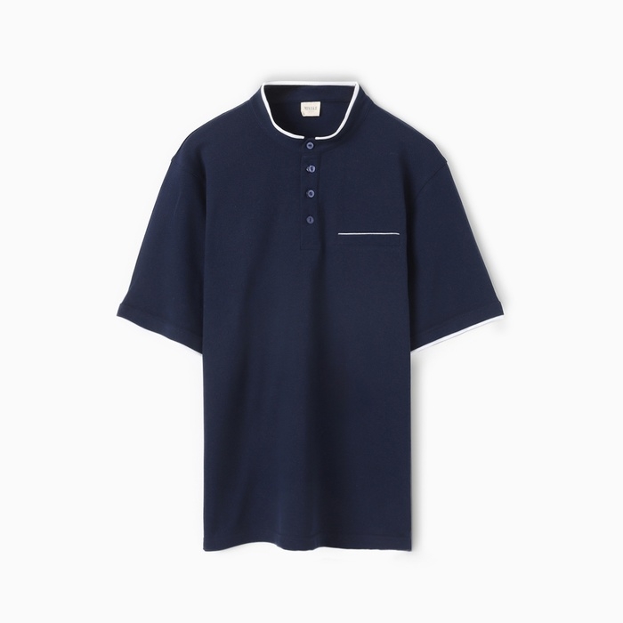 Футболка (поло) мужская MINAKU REGULAR FIT: цвет тёмно-синий, р-р 44 Футболка (поло) мужская MINAKU REGULAR FIT: цвет тёмно-синий, р-р 44