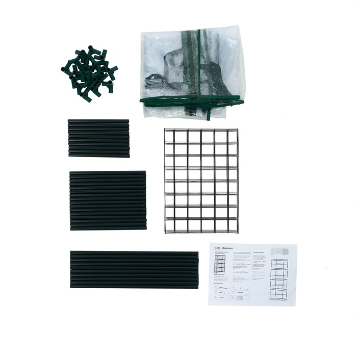 Парник-стеллаж, 3 полки, 80 &times; 24 &times; 46 см, металлический каркас d = 12 мм, чехол плёнка 80 мкм, Greengo