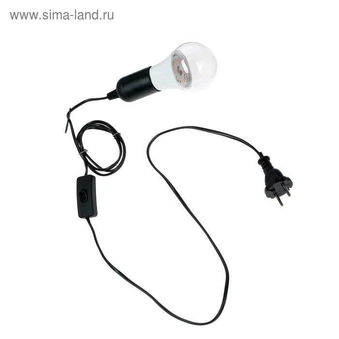 Светильник для растений 15 Вт, 12 мкмоль/с, провод 1,7 метра с выключателем, липучка на окно Светильник для растений 15 Вт, 12 мкмоль/с, провод 1,7 метра с выключателем, липучка на окно