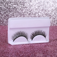 Ресницы накладные «Взгляд», 11 мм, без клея, цвет чёрный Ресницы накладные «Взгляд», 11 мм, без клея, цвет чёрный