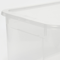 Ящик для хранения с крышкой «Кристалл XS Plus», 16 л, 38,9×27,5×21,5 см, цвет прозрачный Ящик для хранения с крышкой «Кристалл XS Plus», 16 л, 38,9×27,5×21,5 см, цвет прозрачный