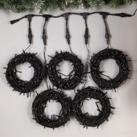 Гирлянда «Клип-лайт» 5 нитей по 20 м, IP44, УМС, тёмная нить, 665 LED, свечение синее, 24 В Гирлянда «Клип-лайт» 5 нитей по 20 м, IP44, УМС, тёмная нить, 665 LED, свечение синее, 24 В