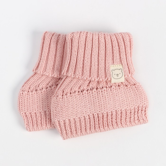 Носки-пинетки вязаные Крошка Я, р. 12, розовый