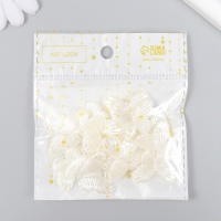 Декор для творчества пластик "Бабочки жемчужные" набор 20 шт 2,7х2,7 см Декор для творчества пластик "Бабочки жемчужные" набор 20 шт 2,7х2,7 см