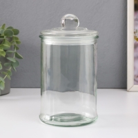 Банка для свечей стекло с крышкой фигурной "Цилиндр" прозрачная 750 мл 9,9х9,9х18,5 см Банка для свечей стекло с крышкой фигурной "Цилиндр" прозрачная 750 мл 9,9х9,9х18,5 см