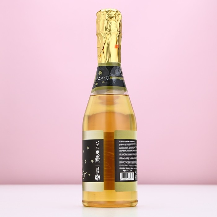 Гель для душа во флаконе шампанское «Удачи в Новом Году!», 500 мл, аромат зимних ягод, ЧИСТОЕ СЧАСТЬЕ Гель для душа во флаконе шампанское «Удачи в Новом Году!», 500 мл, аромат зимних ягод, ЧИСТОЕ СЧАСТЬЕ