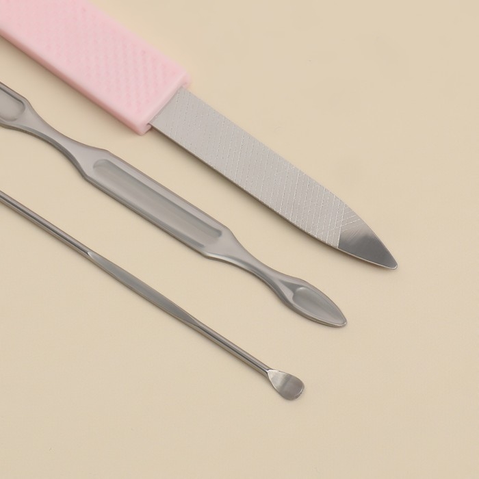 Набор маникюрный &laquo;Juice&raquo;, 7 предметов, в футляре, цвет МИКС