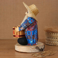 Оберег - домовой "Фёдор с бочкой", h = 33 см, микс Оберег - домовой "Фёдор с бочкой", h = 33 см, микс