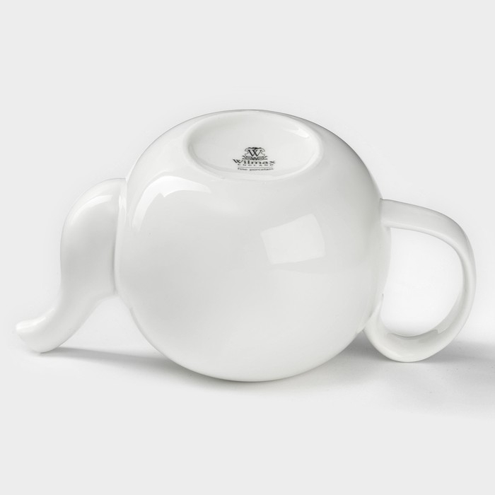 Чайник фарфоровый заварочный Wilmax Olivia &laquo;Классика&raquo;, 1,1 л, цвет белый
