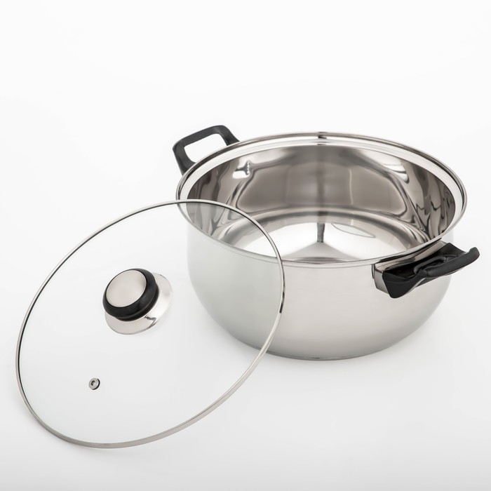 Кастрюля из нержавеющей стали Astell, 4.8 л, d=24, капсульное дно, индукция Кастрюля из нержавеющей стали Astell, 4.8 л, d=24, капсульное дно, индукция