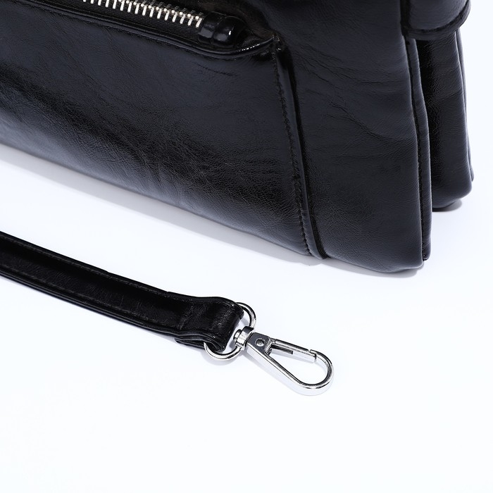 Сумка кросс-боди на молнии, цвет чёрный