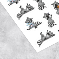 Наклейки детские в стикербуке &laquo;Оценки&raquo;, 8 листов, 12 х 18 см