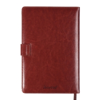 Ежедневник недатированный,формат А5, 140 листов, в клетку, обложка кожзам, с хлястиком, с калькулятором, коричневый Ежедневник недатированный,формат А5, 140 листов, в клетку, обложка кожзам, с хлястиком, с калькулятором, коричневый