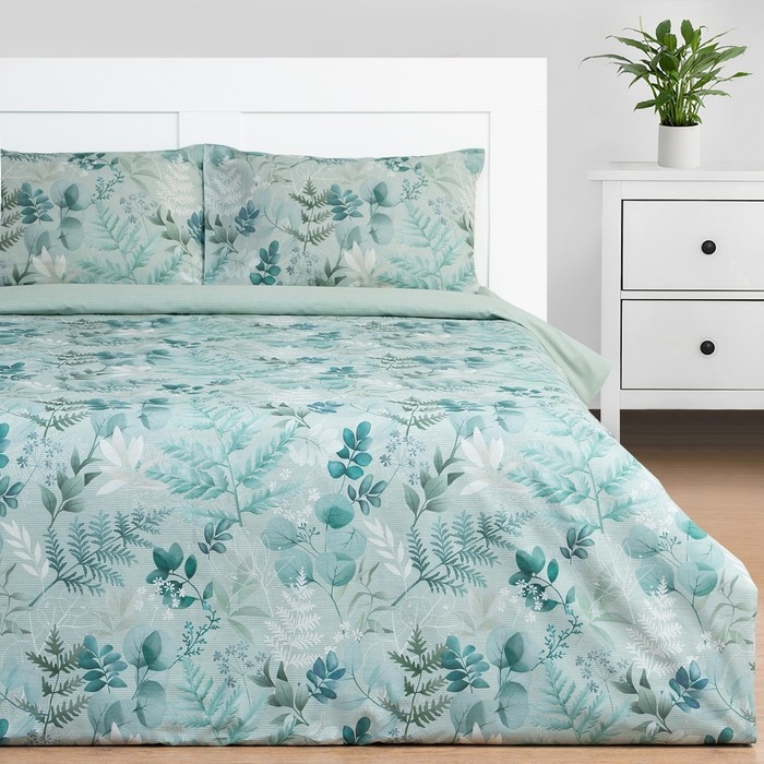 Постельное бельё Этель Евро &laquo;Эвкалипт&raquo; 200х217 см, 220х240 см, 50х70 см -2 шт, поплин