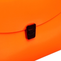 Папка-портфель А4 на замке, Calligrata "Неон", 1 отделение, пластиковая, 700 мкм, оранжевая Папка-портфель А4 на замке, Calligrata "Неон", 1 отделение, пластиковая, 700 мкм, оранжевая