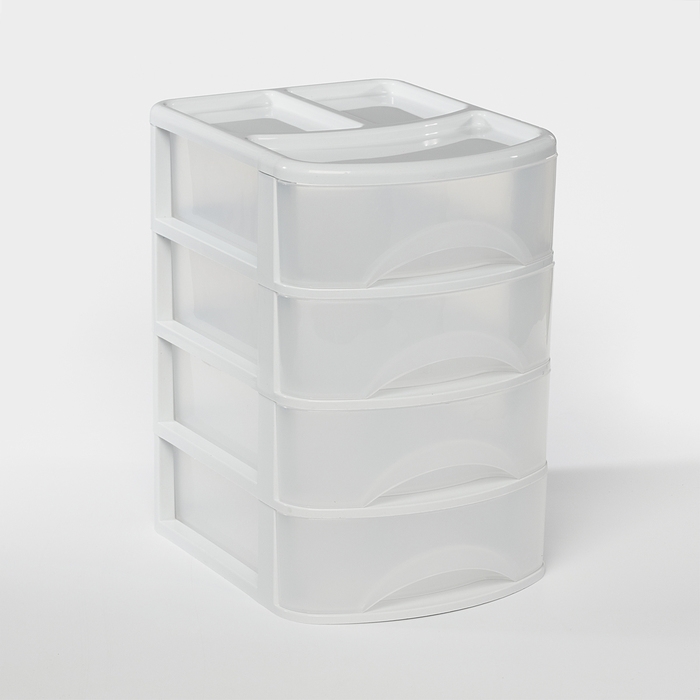 Мини-комод 4-х секционный &laquo;Минибокс&raquo;, цвет МИКС