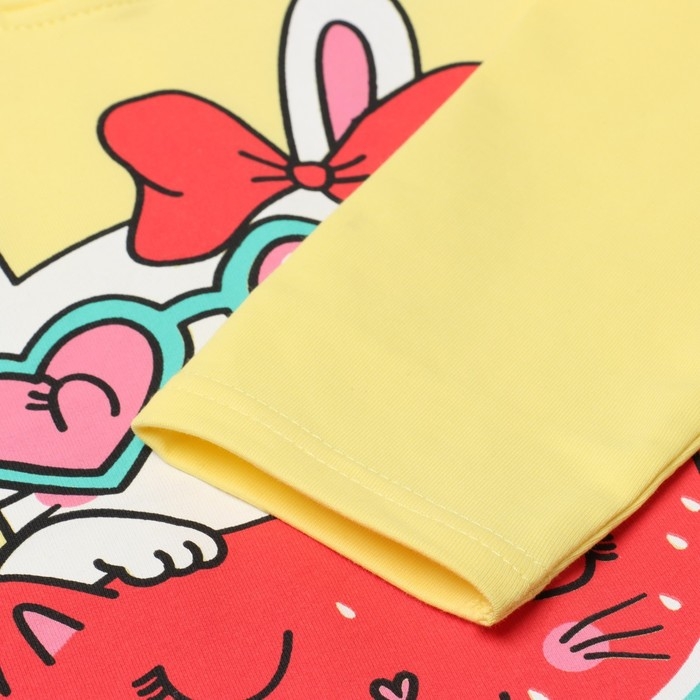 Толстовка для девочек, цвет желтый , рост 98 см Толстовка для девочек, цвет желтый , рост 98 см