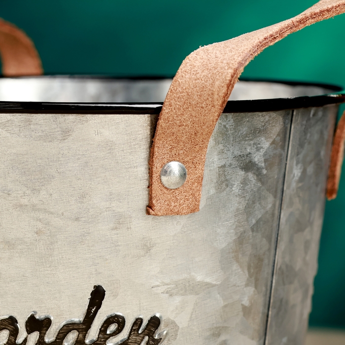 Кашпо "Элли" 13х12см, металлик