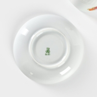 Чайная пара фарфоровая &laquo;Майский букет&raquo;, 250 мл, d=15 см