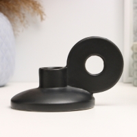 Подсвечник "Лео" черный глянец, 8х13х10см Подсвечник "Лео" черный глянец, 8х13х10см