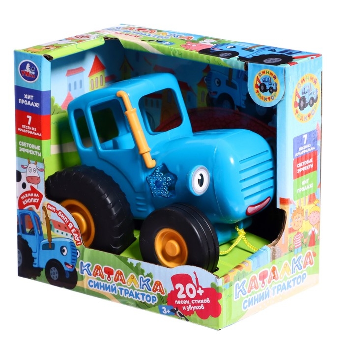 Каталка &laquo;Синий трактор&raquo;, 20 песен, стихов, звуков
