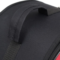 Сумка - переноска для животных, полукруглая с карманоми ПВХ, 37 х 18 х 25 см, красная