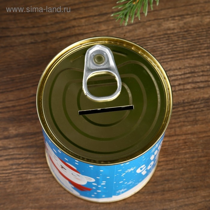 Копилка-банка металл Копилка-банка металл "С Новым Годом. Дед Мороз" 7,3х9,5 см