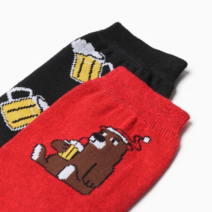 Набор мужских носков KAFTAN Набор мужских носков KAFTAN "Готов праздновать" р. 41-44 (27-29 см), 2 пары