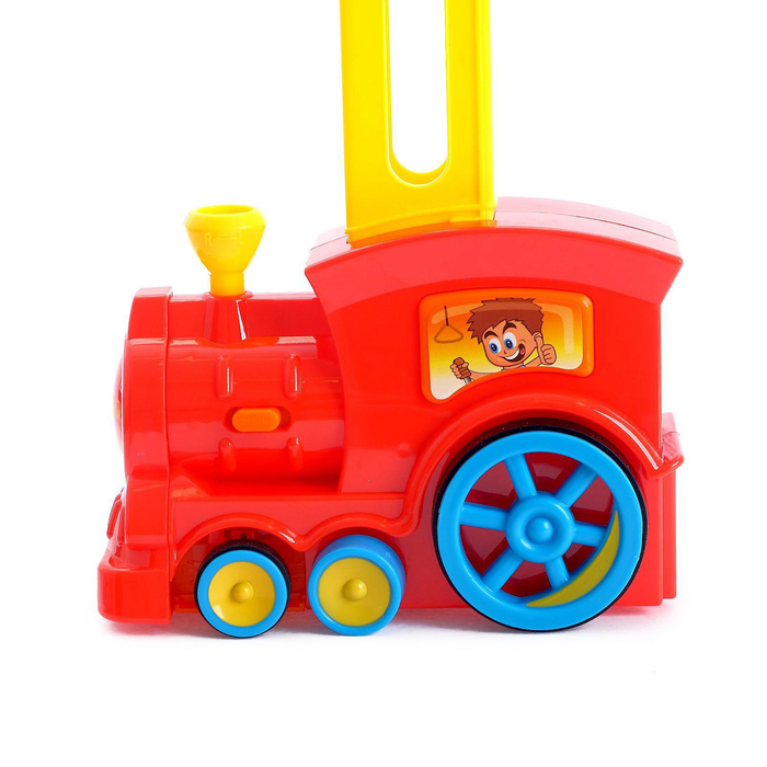 Паровоз &laquo;Домино&raquo;, работает от батареек, световые эффекты, МИКС