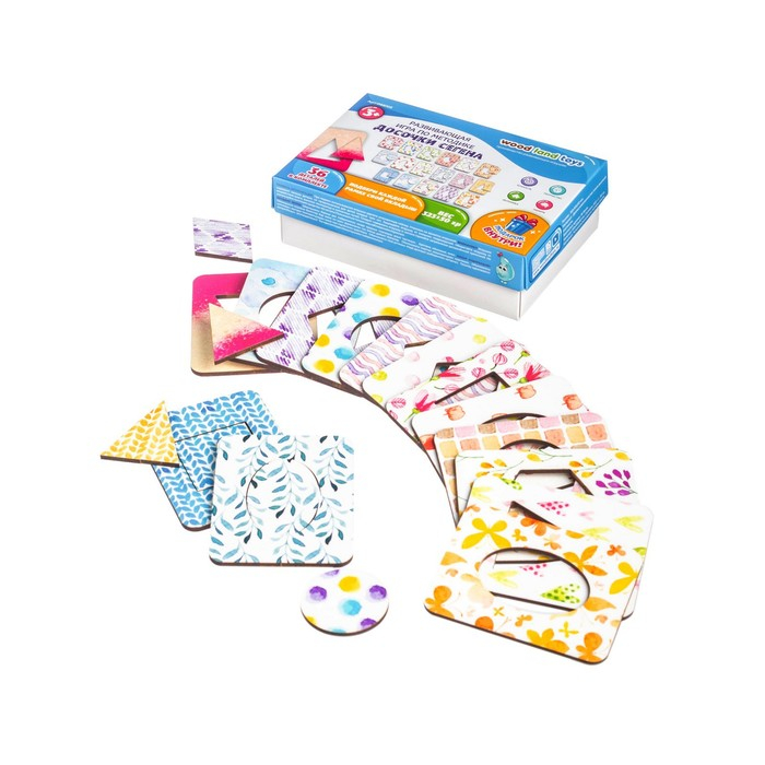 Доски Сегена &laquo;Фигуры -2&raquo;, набор 18 шт., размер досочки: 6,6 &times; 8,5 см