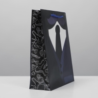 Пакет подарочный ламинированный, упаковка, &laquo;Костюм&raquo;, ML 21 х 25 х 8 см