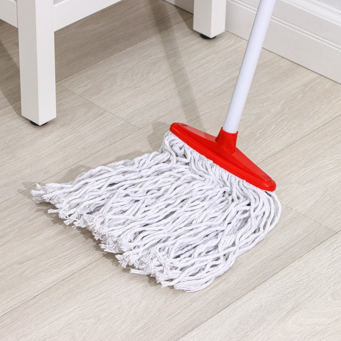 Швабра для мытья пола Доляна «Веревочная плоская», насадка 23 см, металлическая ручка 118 см, цвет МИКС Швабра для мытья пола Доляна «Веревочная плоская», насадка 23 см, металлическая ручка 118 см, цвет МИКС