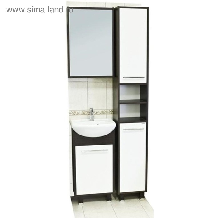 Зеркало-шкаф для ванной комнаты "Венге" 15,7 х 50 х 58 см