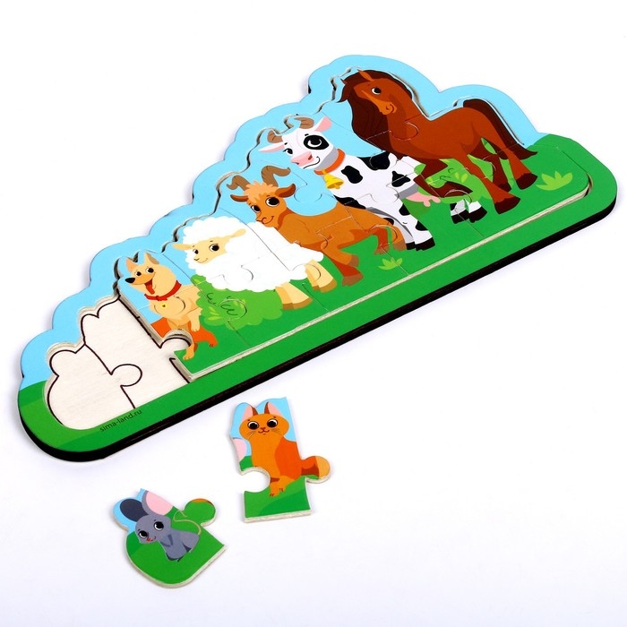 Пазлы на подложке &laquo;&lrm;Ферма&raquo;&lrm;