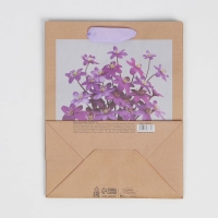 Пакет подарочный крафтовый вертикальный, упаковка, &laquo;Букет для тебя&raquo;, MS 18 х 23 х 8 см