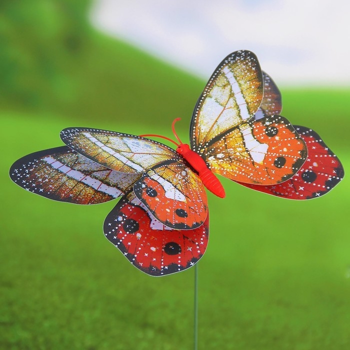 Штекер Штекер "Бабочка Верди" 20х14см/45см, набор 5шт, МИКС
