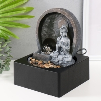 Фонтан настольный от сети, подсветка "Будда под луной" 18х18х24 см Фонтан настольный от сети, подсветка "Будда под луной" 18х18х24 см