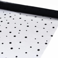 Сетка с флоком «Звёзды», 150 см, 1 ± 0,2 м, цвет чёрный Сетка с флоком «Звёзды», 150 см, 1 ± 0,2 м, цвет чёрный