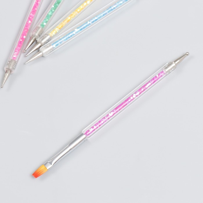 Инструменты для моделирования и придания формы с кистями Инструменты для моделирования и придания формы с кистями "Слюда" набор 5 шт 15 см