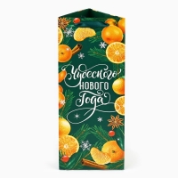 Пакет под бутылку, треугольный «Новый год», 13 х 32 х 11.3 см, Новый год Пакет под бутылку, треугольный «Новый год», 13 х 32 х 11.3 см, Новый год