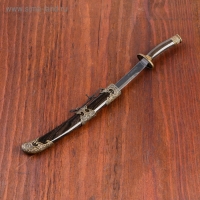 Сув. изделие катаны 2в1 на подставке, ножны дерево, шоко 18/23,5см Сув. изделие катаны 2в1 на подставке, ножны дерево, шоко 18/23,5см