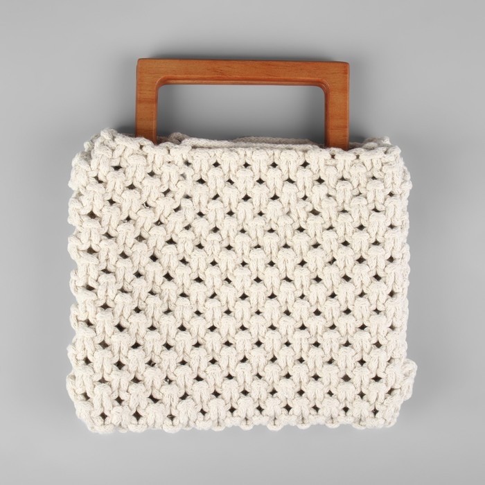 Ручки для сумки деревянные, 15 &times; 8 см, 2 шт, цвет светло-коричневый