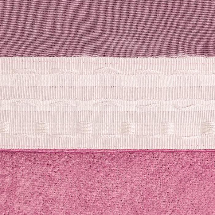 Штора портьерная Этель &laquo;Классика&raquo;цв.розовый, 145*265 см,100% п/э