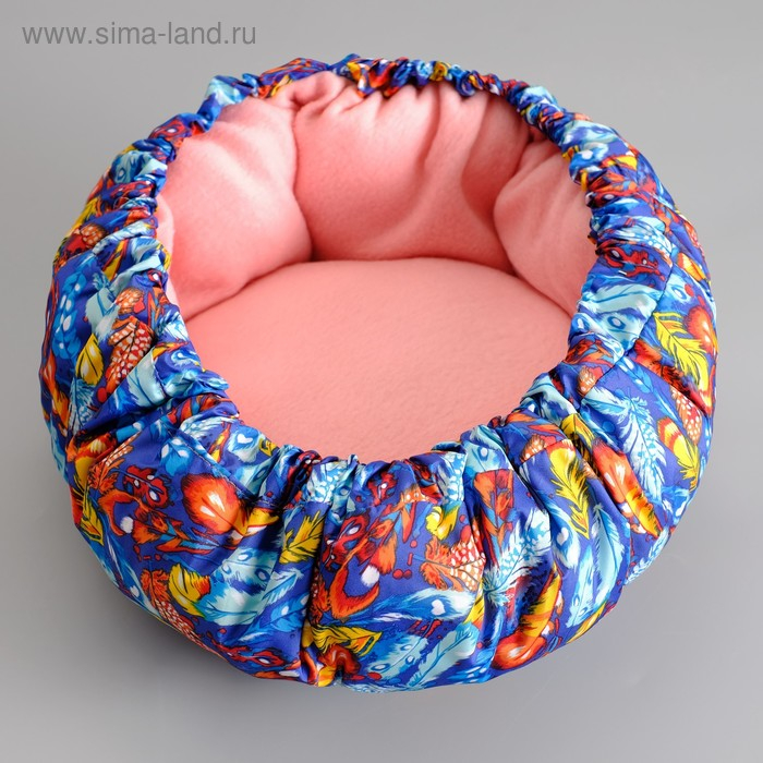 Лежанка-трансформер флисовая на затяжках, 50 см, микс цветов